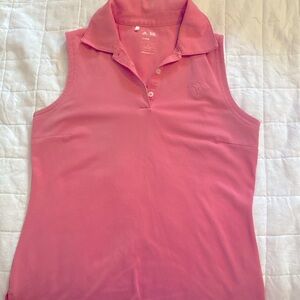 Adidas Golf Pink Sleeveless Polo Size Small